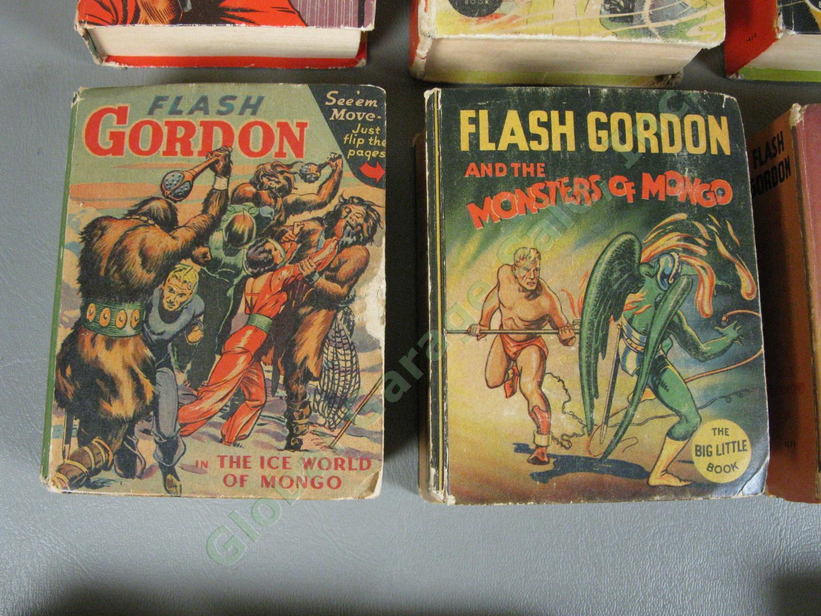 12 Vtg Flash Gordon Big/Better Little Books Lot 1110 Planet Mongo Jungles Forest 5