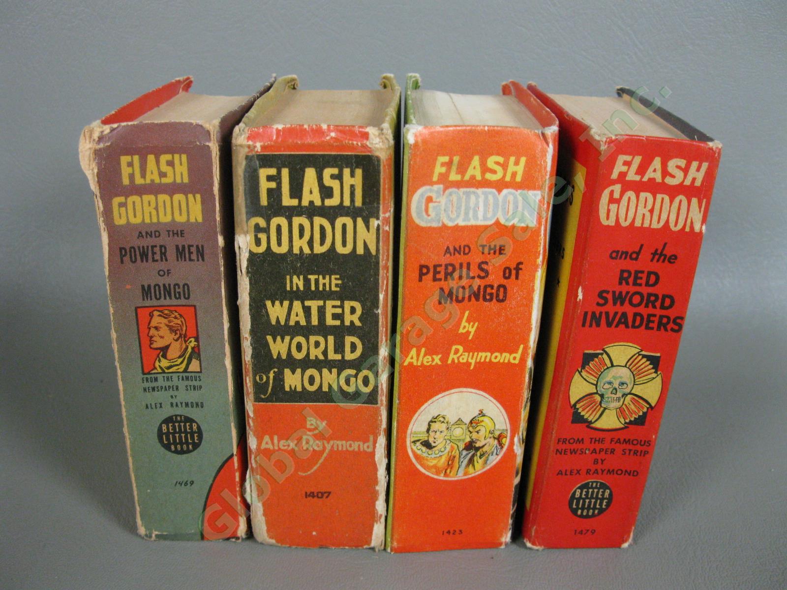 12 Vtg Flash Gordon Big/Better Little Books Lot 1110 Planet Mongo Jungles Forest 17