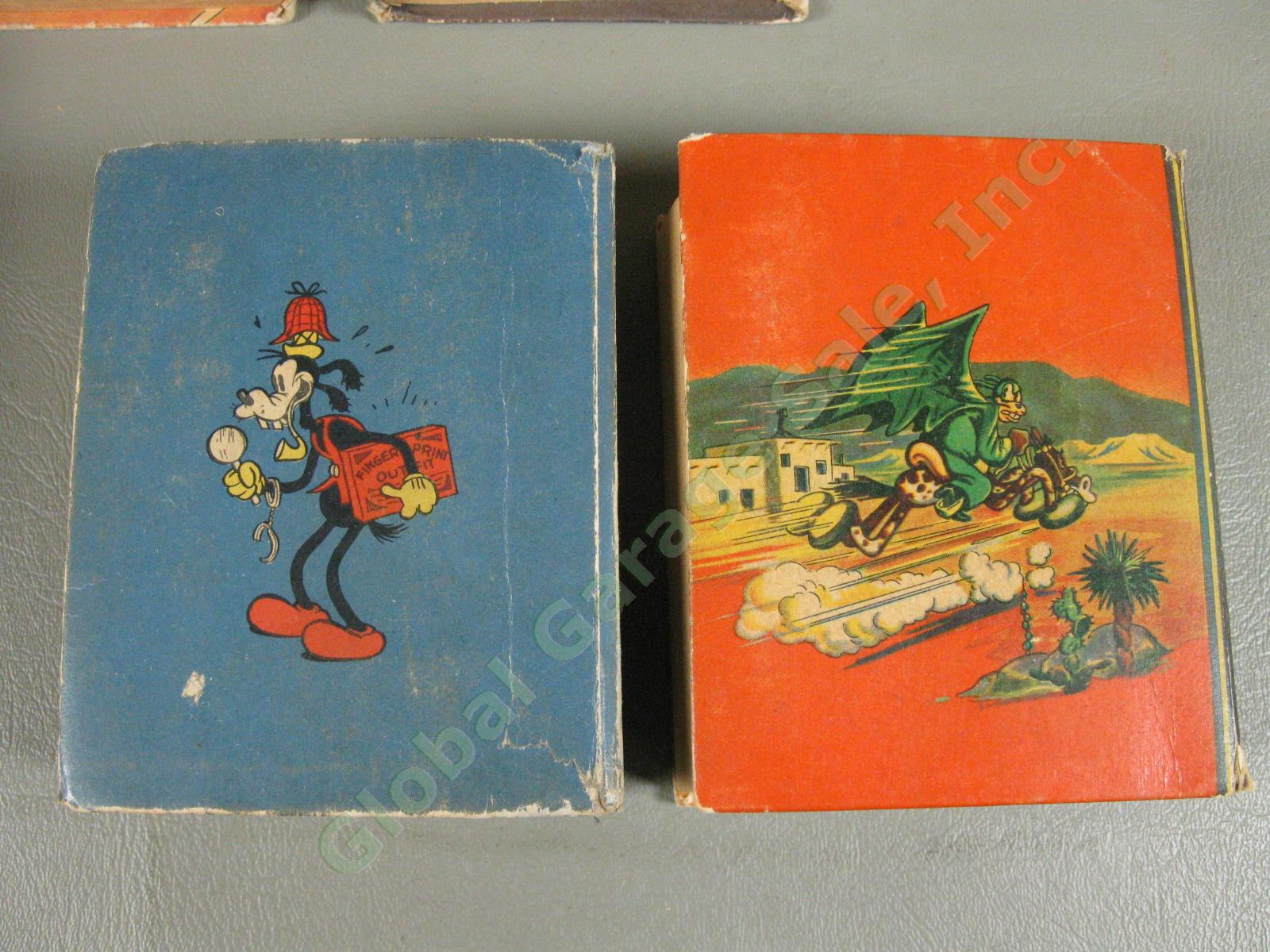 12 Vtg Mickey Mouse Big/Better Little Books Lot Bat Bandit Dude Ranch Detective 2