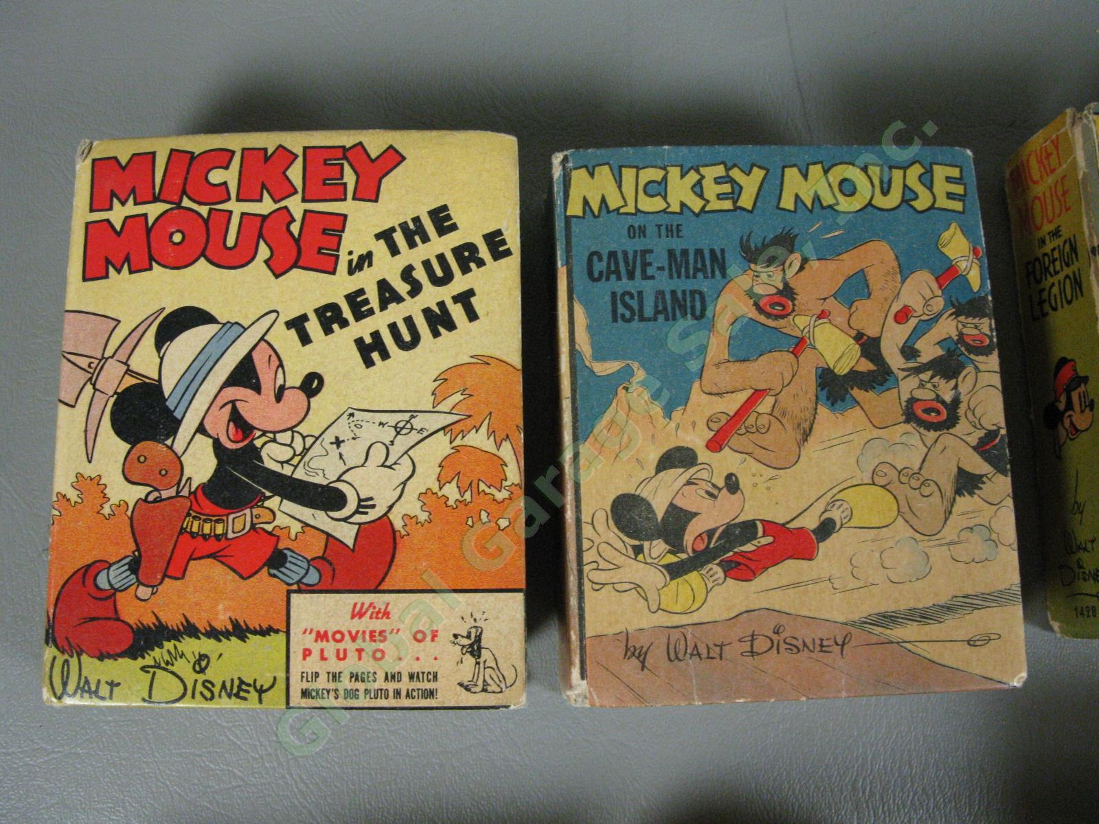 12 Vtg Mickey Mouse Big/Better Little Books Lot Bat Bandit Dude Ranch Detective 9