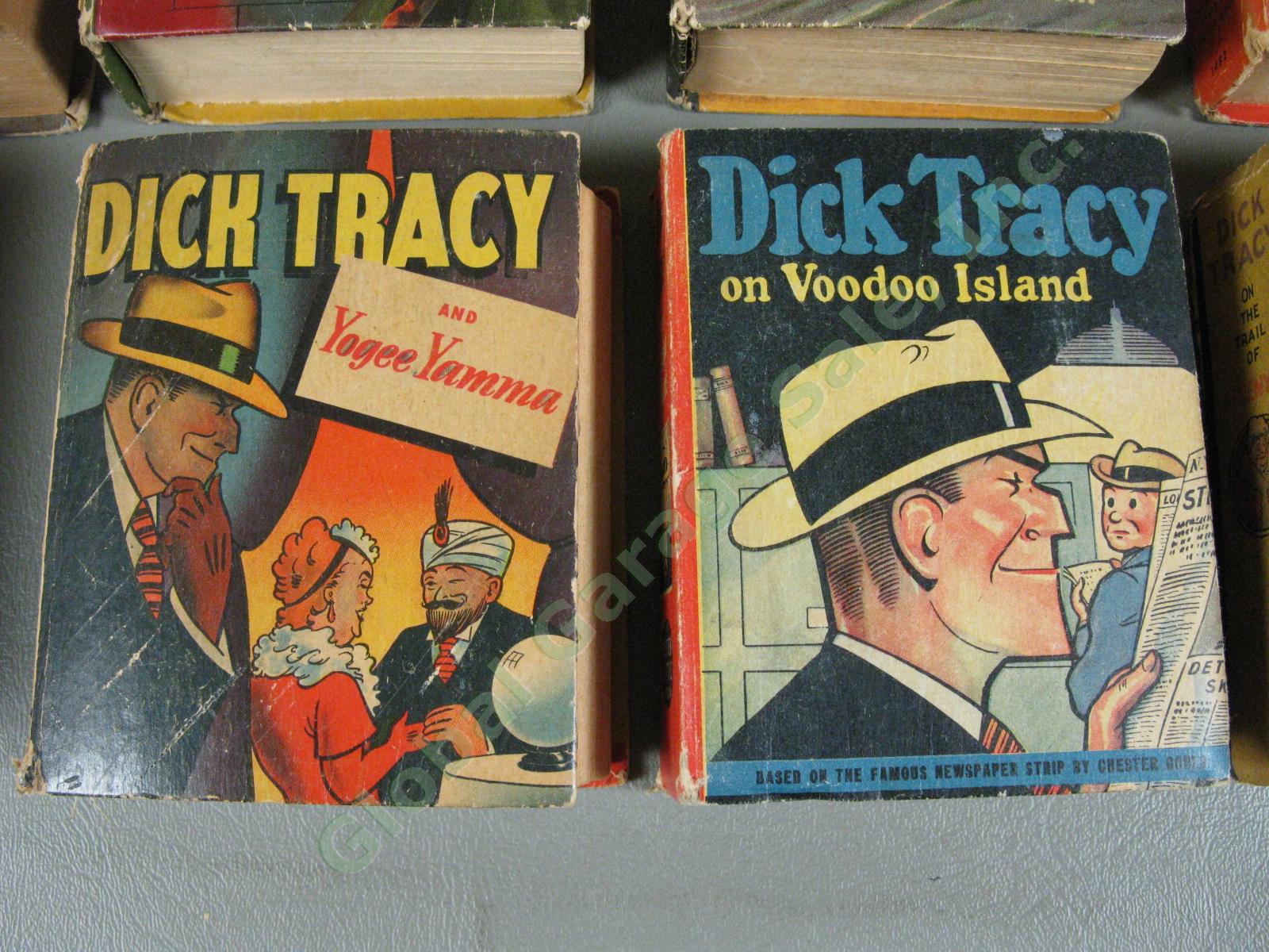 Vtg 14 Dick Tracy Big/Better Little Books Lot Penfield Mystery Voodoo Island +NR 3