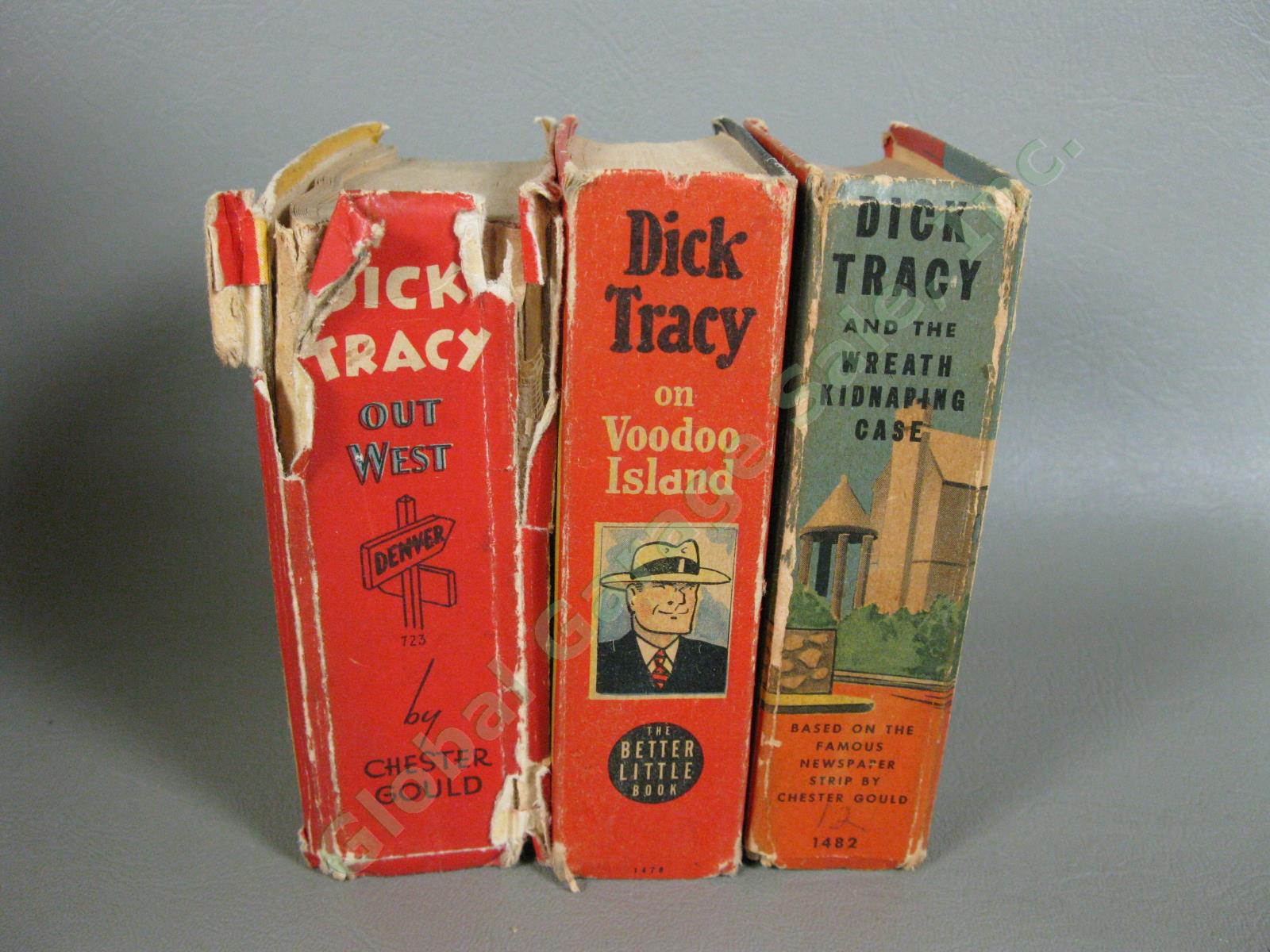 Vtg 14 Dick Tracy Big/Better Little Books Lot Penfield Mystery Voodoo Island +NR 21