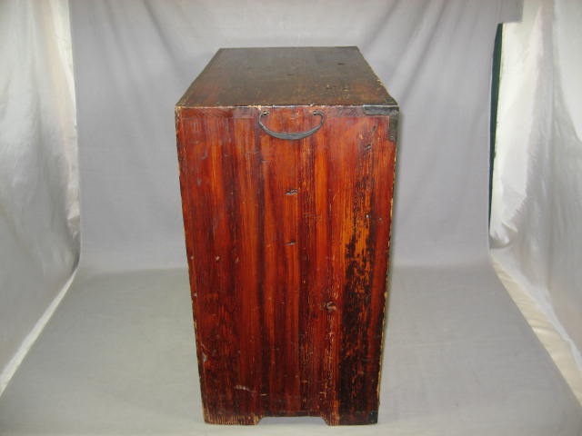 Antique Japanese Wooden Tansu Chest Of Drawers Trunk NR 11