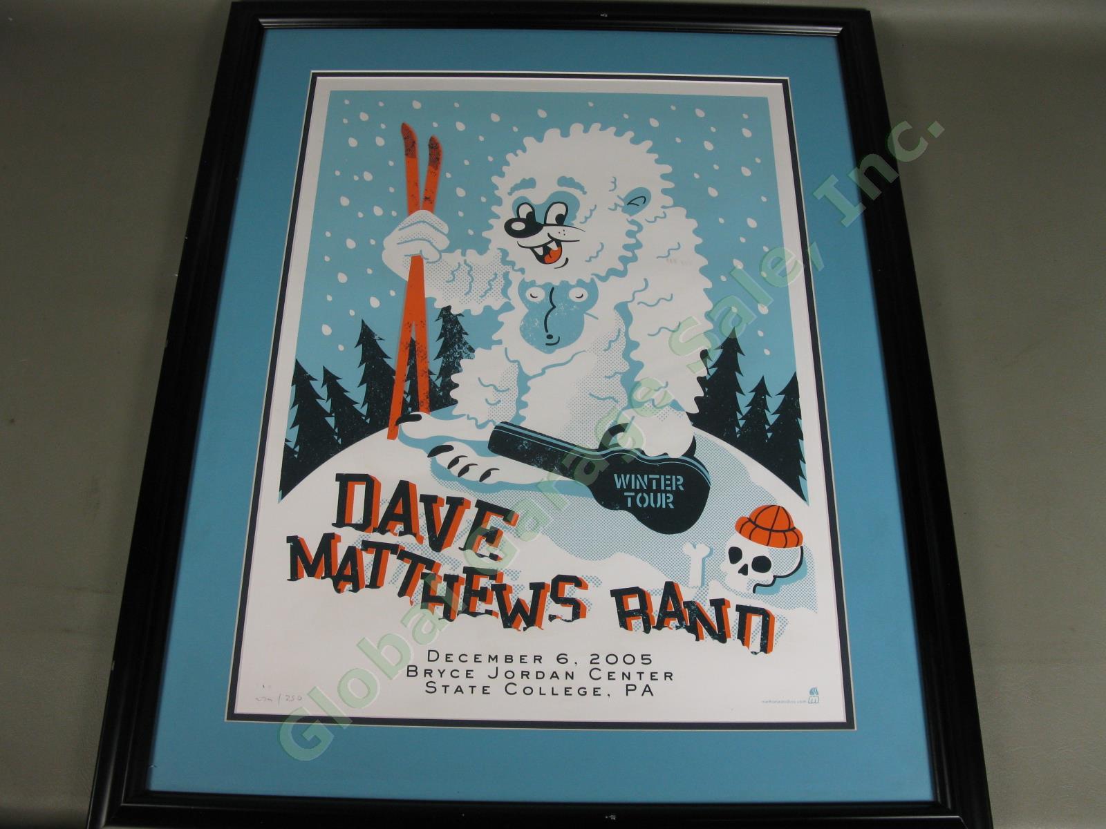 Dave Matthews Band State College PA 12/6/2005 Winter Tour Concert Poster 279/350