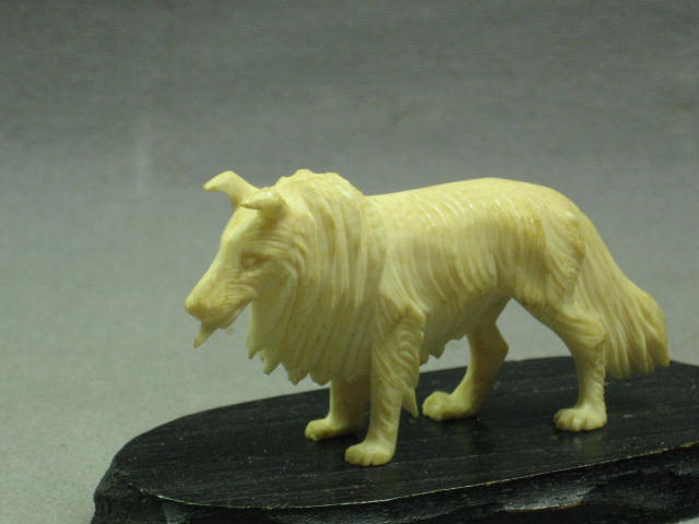 9 Antique Carved Ivory Animal Figurines Lot Japanese NR 5