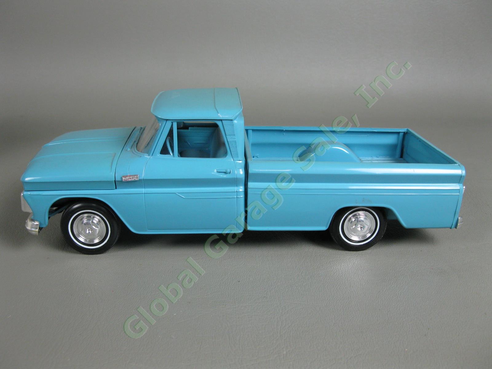 VINTAGE 1965 Chevrolet Fleetside C10 Pickup Truck Blue Dealer Promo Model Car NR 1