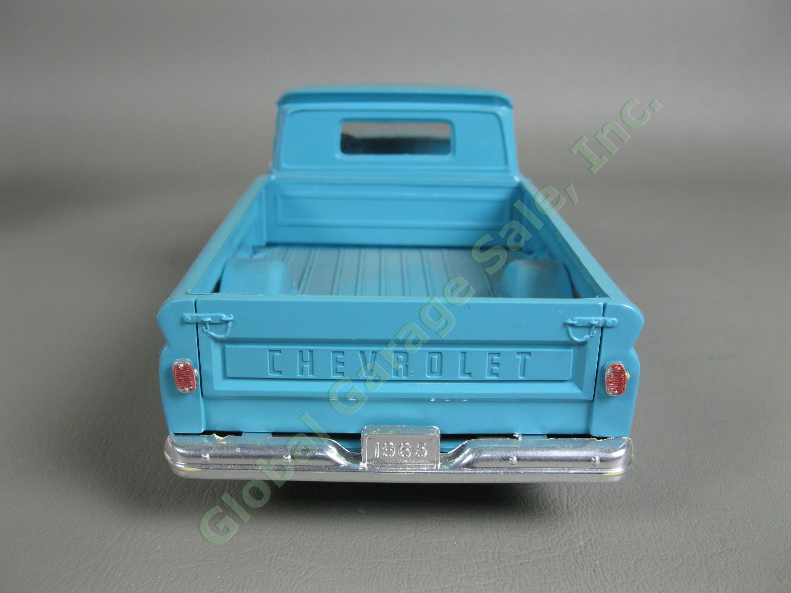 VINTAGE 1965 Chevrolet Fleetside C10 Pickup Truck Blue Dealer Promo Model Car NR 4