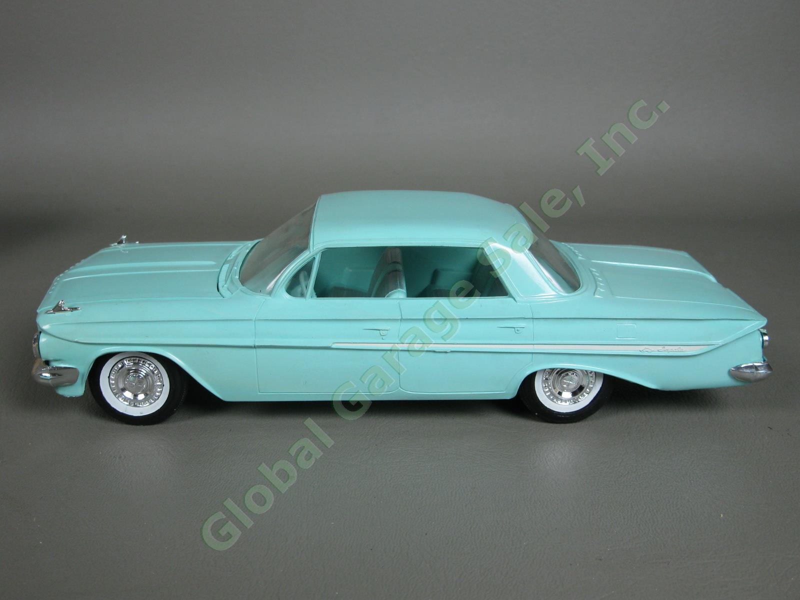 ORIGINAL VTG 1961 Chevrolet Impala 4DR Seamist Turquoise Dealer Promo Model Car 1