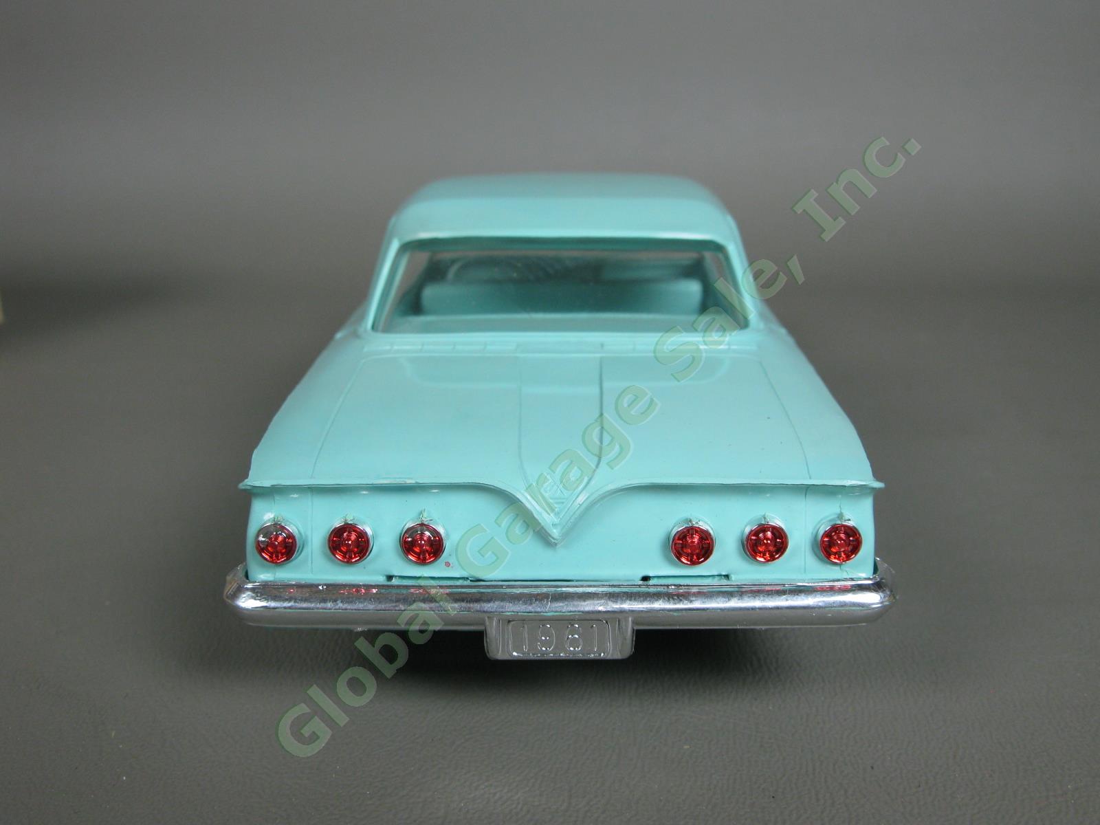 ORIGINAL VTG 1961 Chevrolet Impala 4DR Seamist Turquoise Dealer Promo Model Car 4