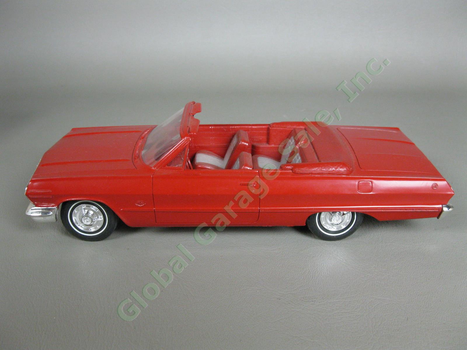 Original Ember Red 1963 Chevrolet Impala SS 409 Convertible Dealer Promo Car NR 1