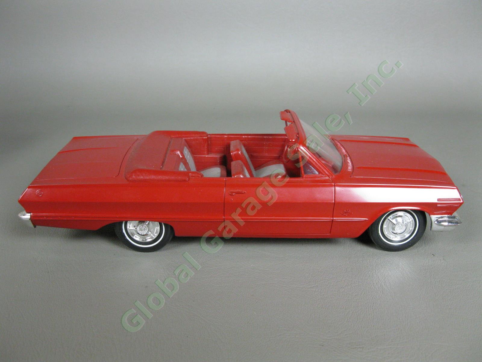 Original Ember Red 1963 Chevrolet Impala SS 409 Convertible Dealer Promo Car NR 3