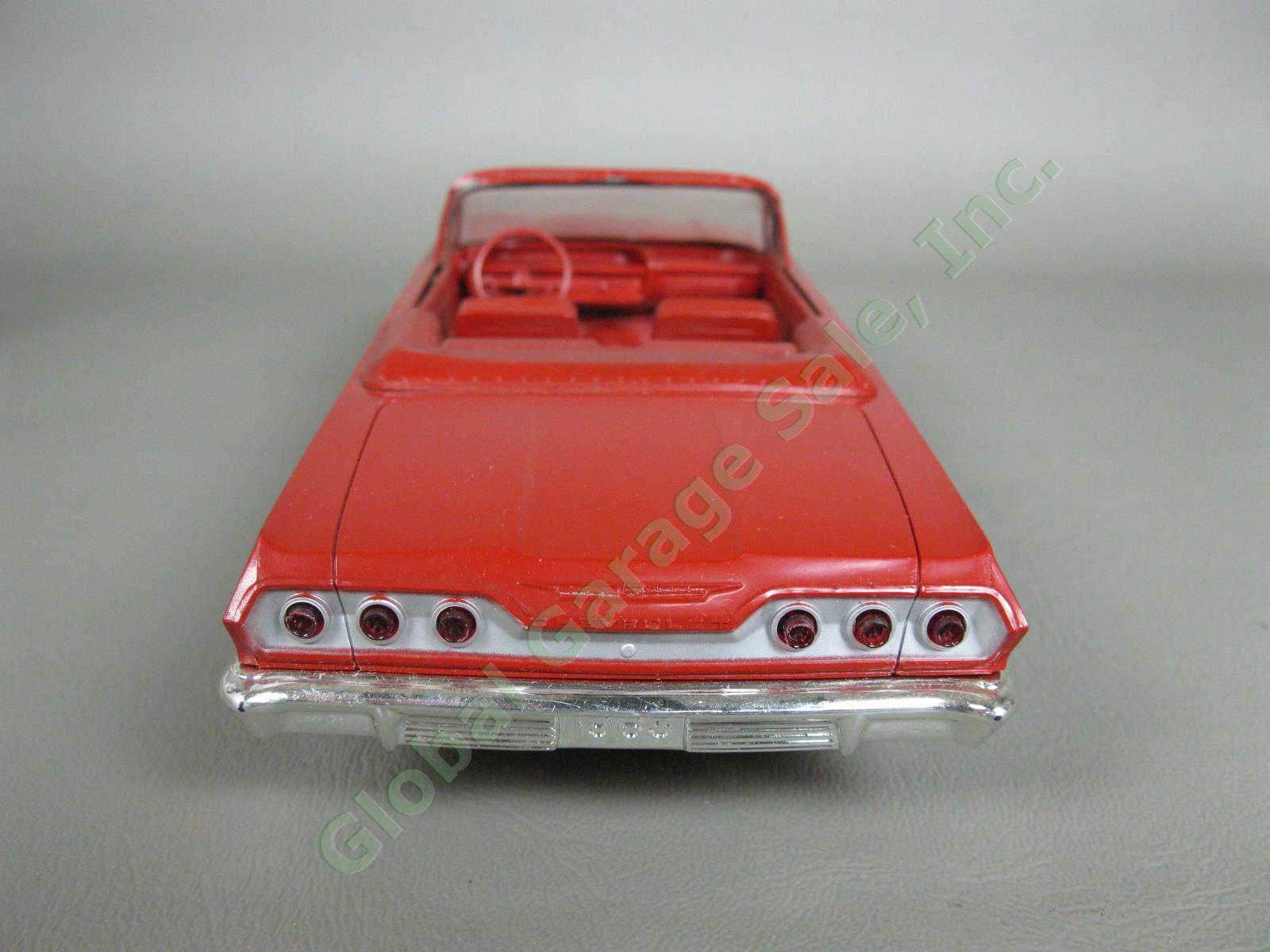 Original Ember Red 1963 Chevrolet Impala SS 409 Convertible Dealer Promo Car NR 4