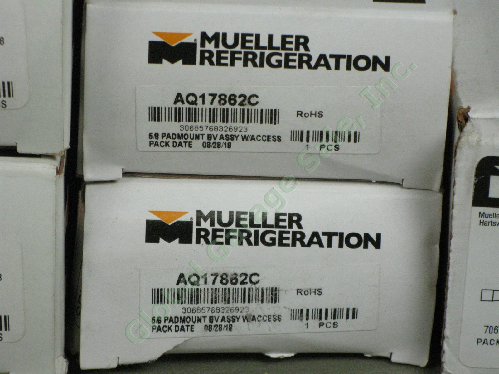 7 Mueller Refrigeration Cyclemaster Ball Valve LOT Collection with Access NIB NR 3