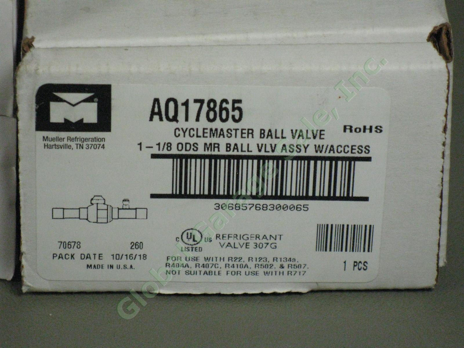 7 Mueller Refrigeration Cyclemaster Ball Valve LOT Collection with Access NIB NR 4