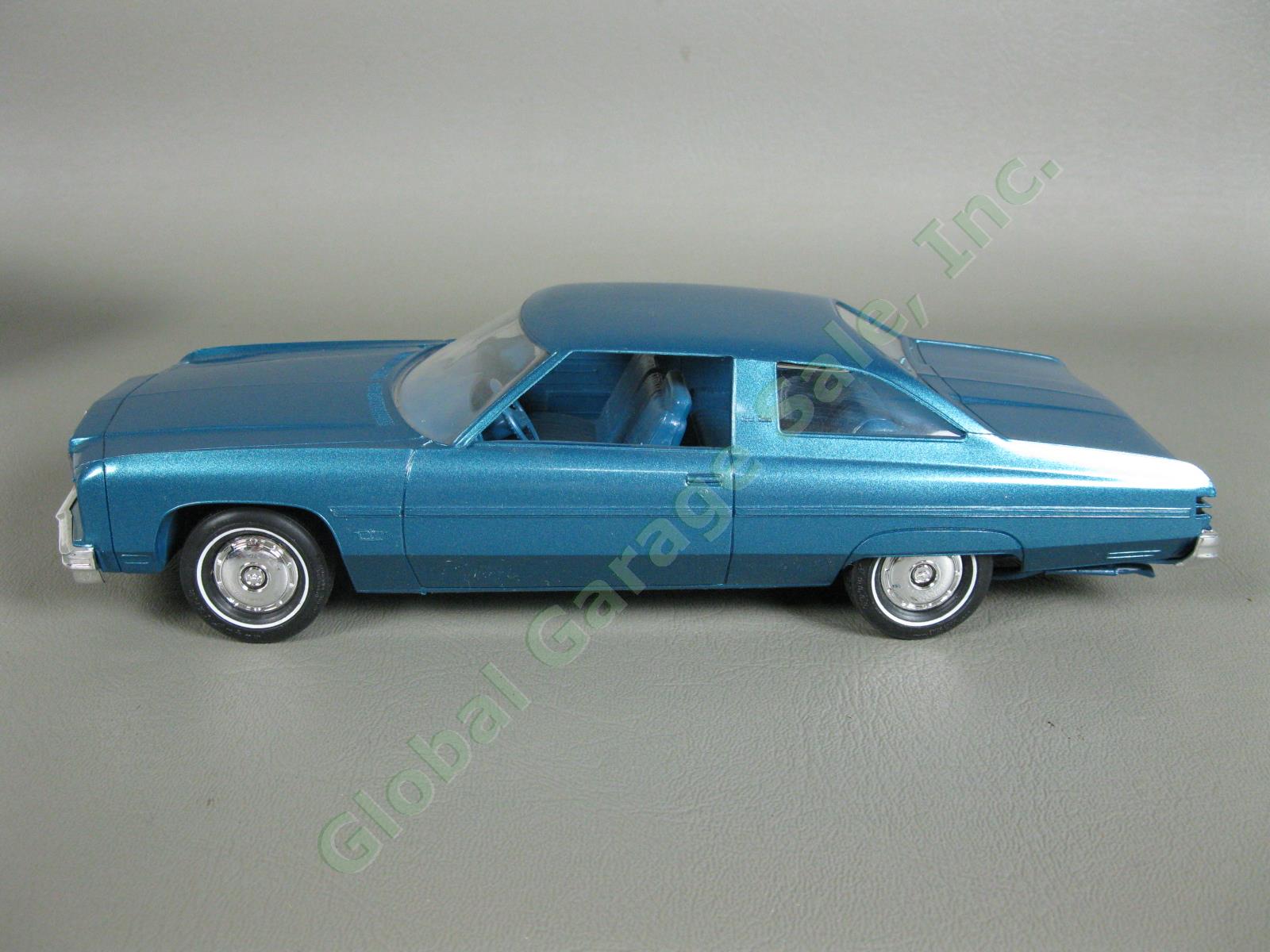 Original VTG 1975 Chevrolet Caprice Classic Blue Plastic Dealer Promo Model Car 1