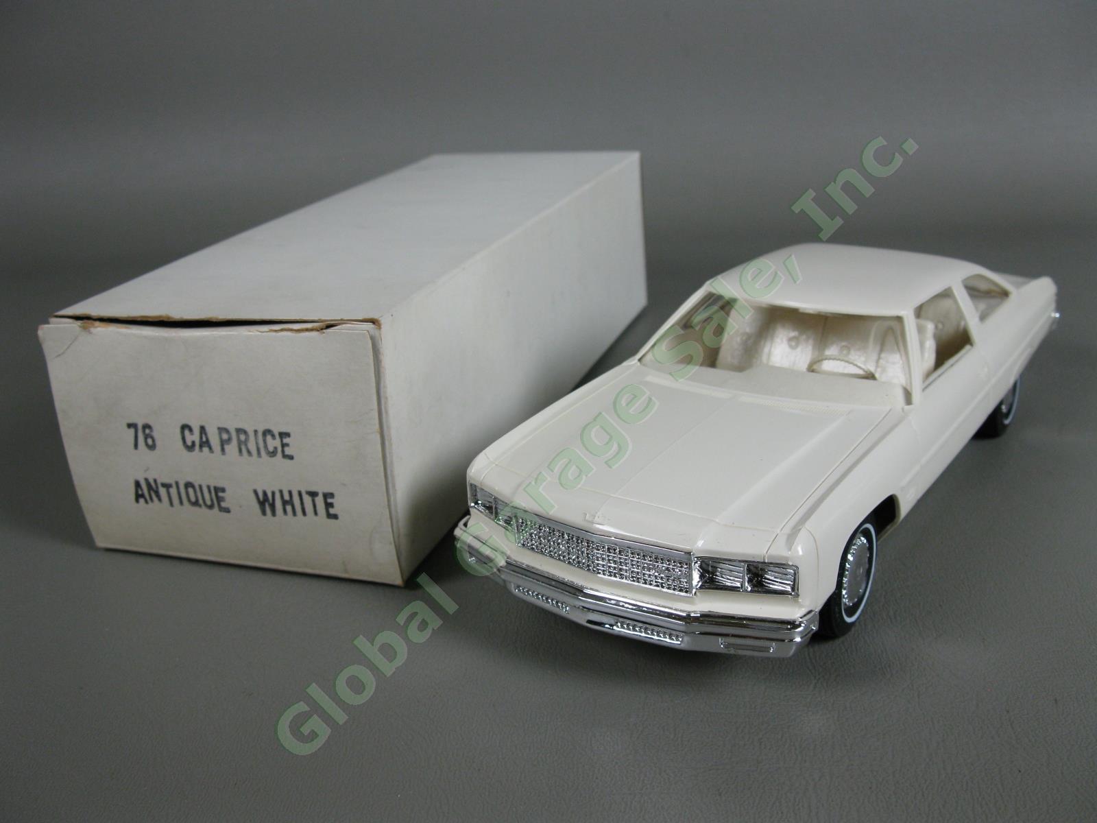 Original VTG 1976 Chevrolet Caprice Classic White Plastic Dealer Promo Model Car