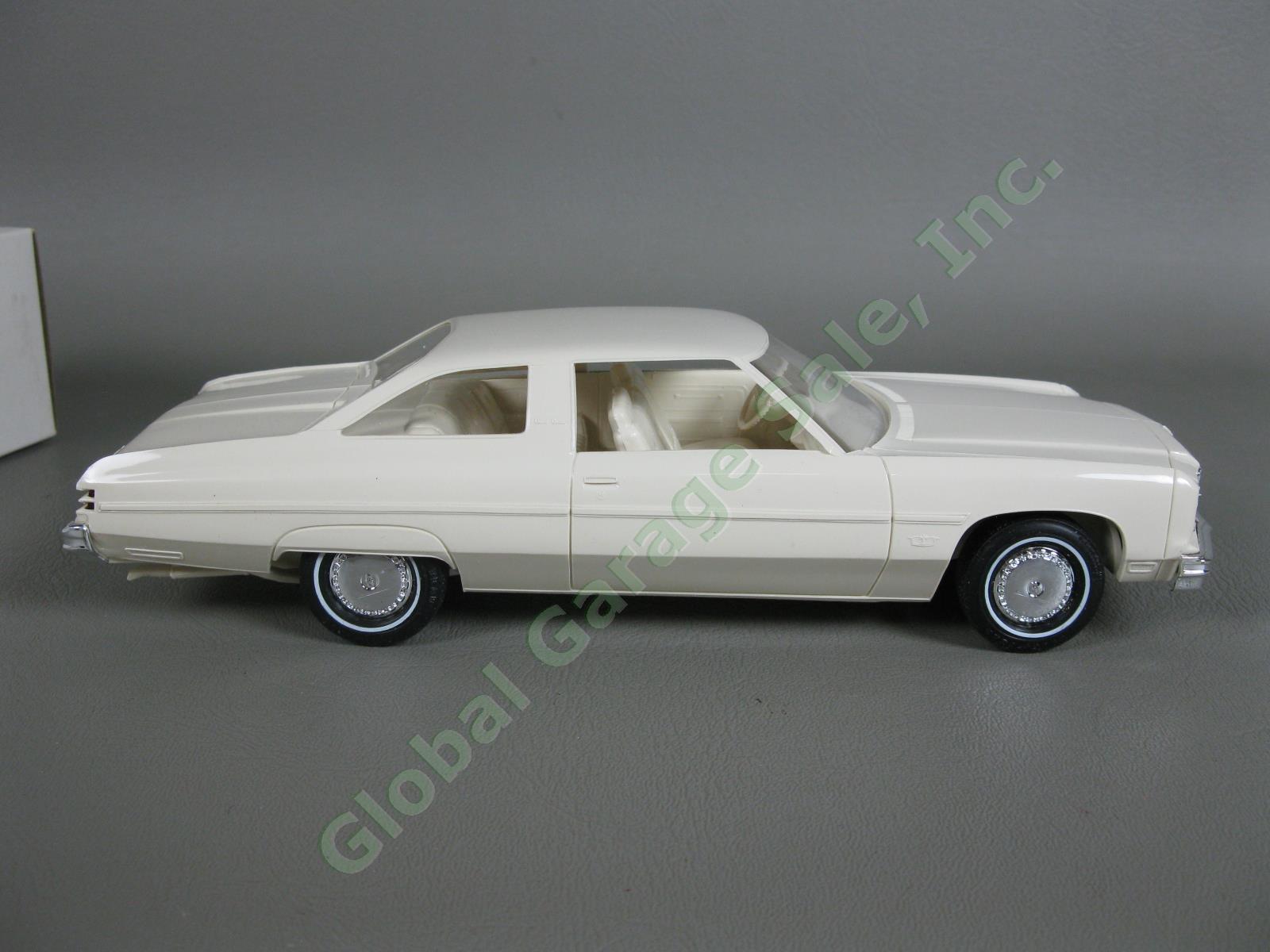 Original VTG 1976 Chevrolet Caprice Classic White Plastic Dealer Promo Model Car 3