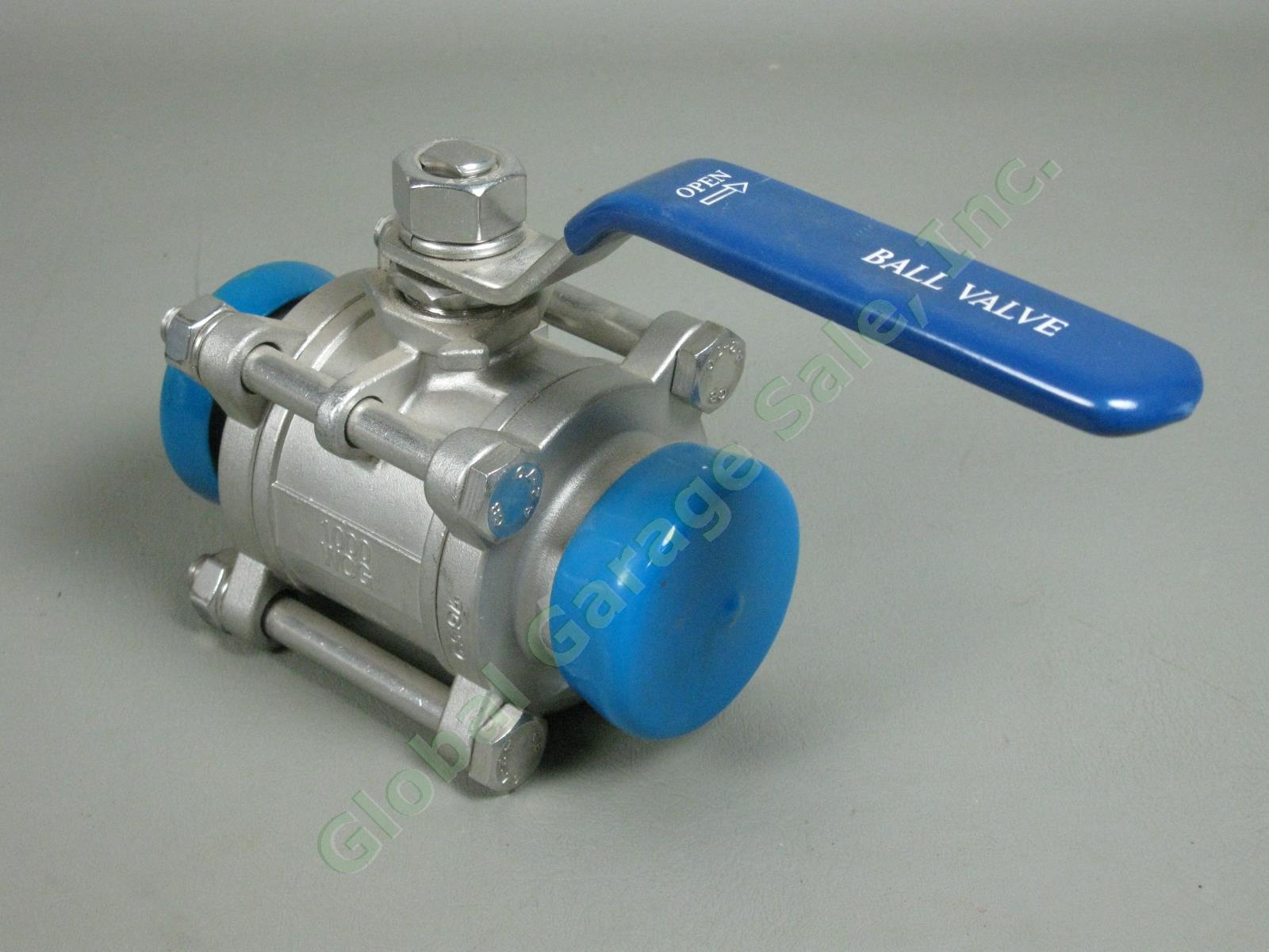 3 NEW Sanitary 1.5" Ball Valves CF8M Stainless Steel 1000 WOG NW-40 BV-150-NWB 3