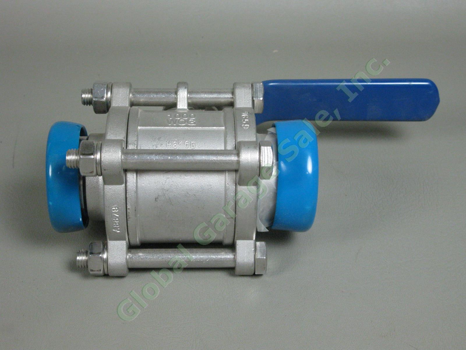 3 NEW Sanitary 1.5" Ball Valves CF8M Stainless Steel 1000 WOG NW-40 BV-150-NWB 4