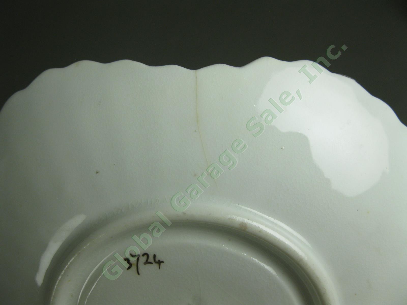 Antique Shelley Wileman Blue Cornflower Bone China Trio Tea Cup Saucer Plate Set 11