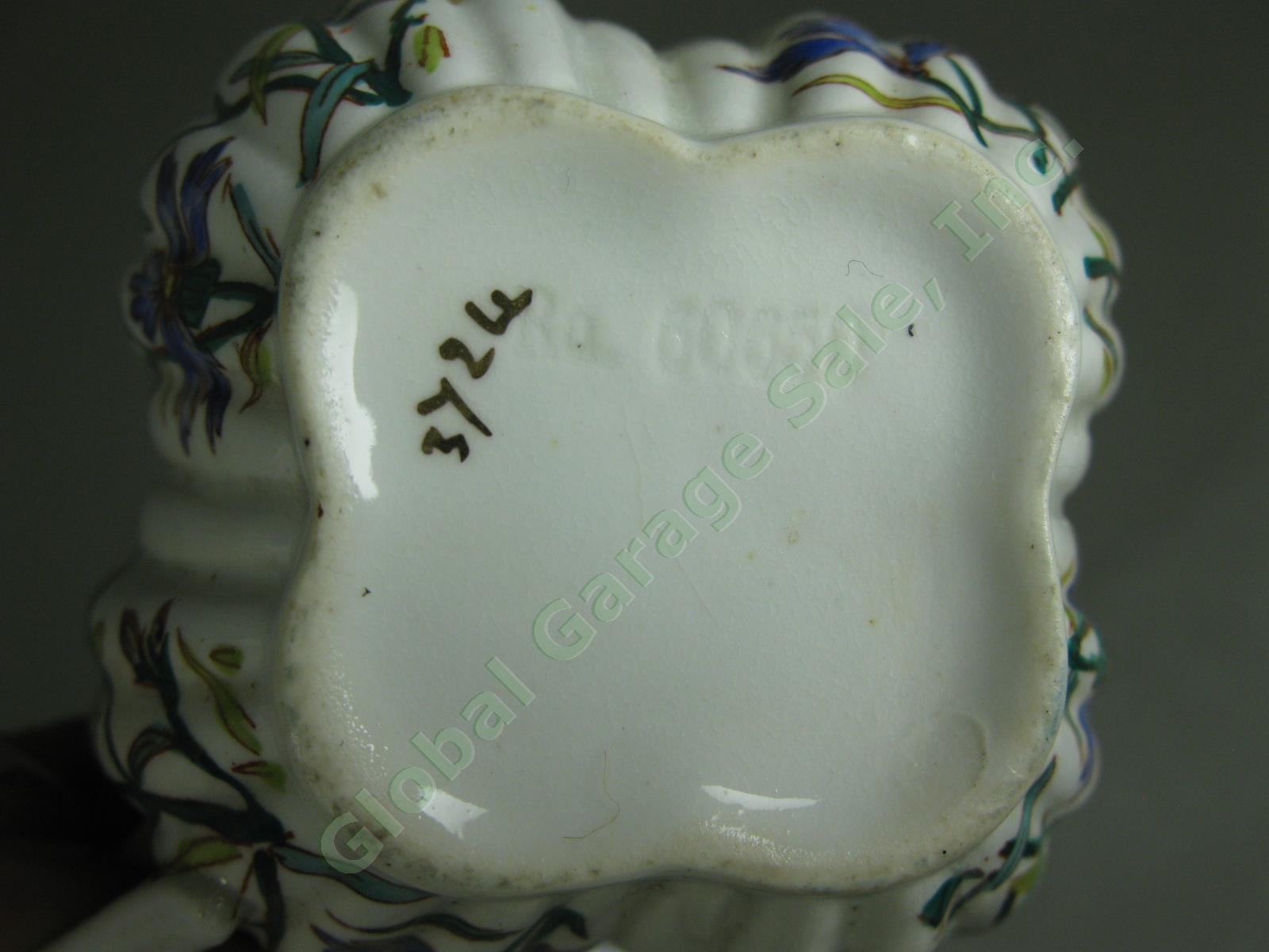 Antique Shelley Wileman Blue Cornflower Bone China Trio Tea Cup Saucer Plate Set 12