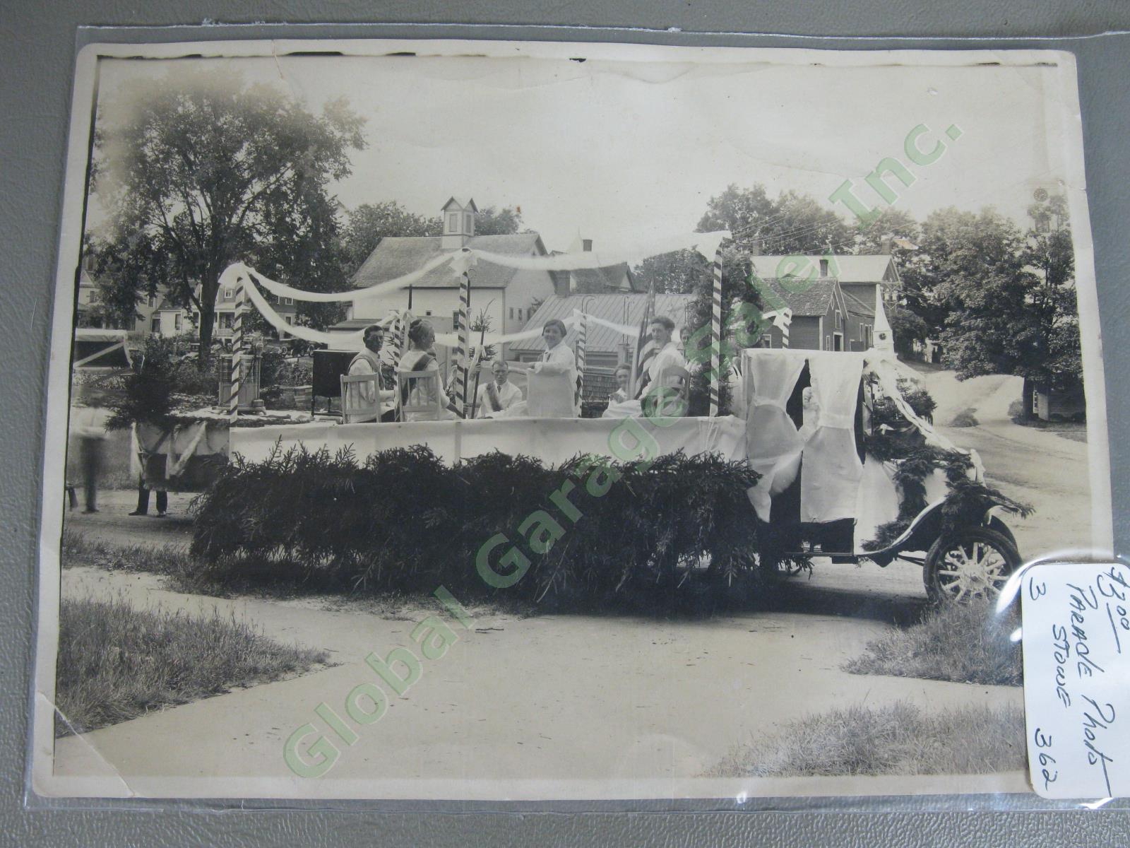 12 Antique 1940s Stowe Vermont Photo LOT Mountain Chair Lift Main St Cars People 9