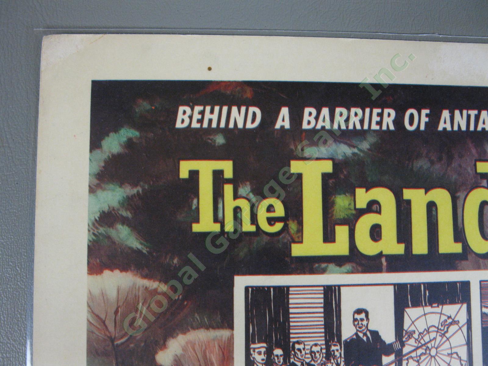 2 Original 1957 The Land Unknown Lobby Title Cards Fantasy Sci-Fi 11"x14" Poster 4
