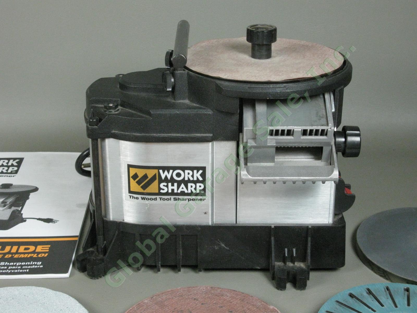 Work Sharp WS3000 Wood Tool Sharpener + Slotted/Fine Abrasives & Micro-Mesh Kits 1
