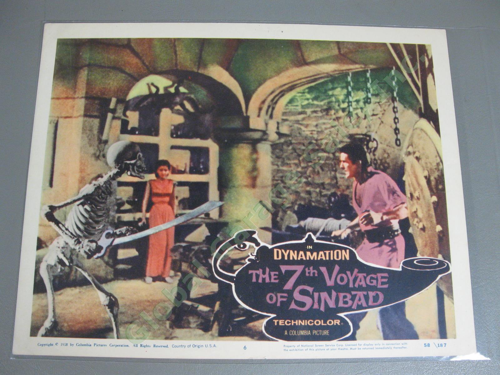 Original 1958 The 7th Voyage of Sinbad Lobby Title Card #6 11"x14" Kathryn Grant