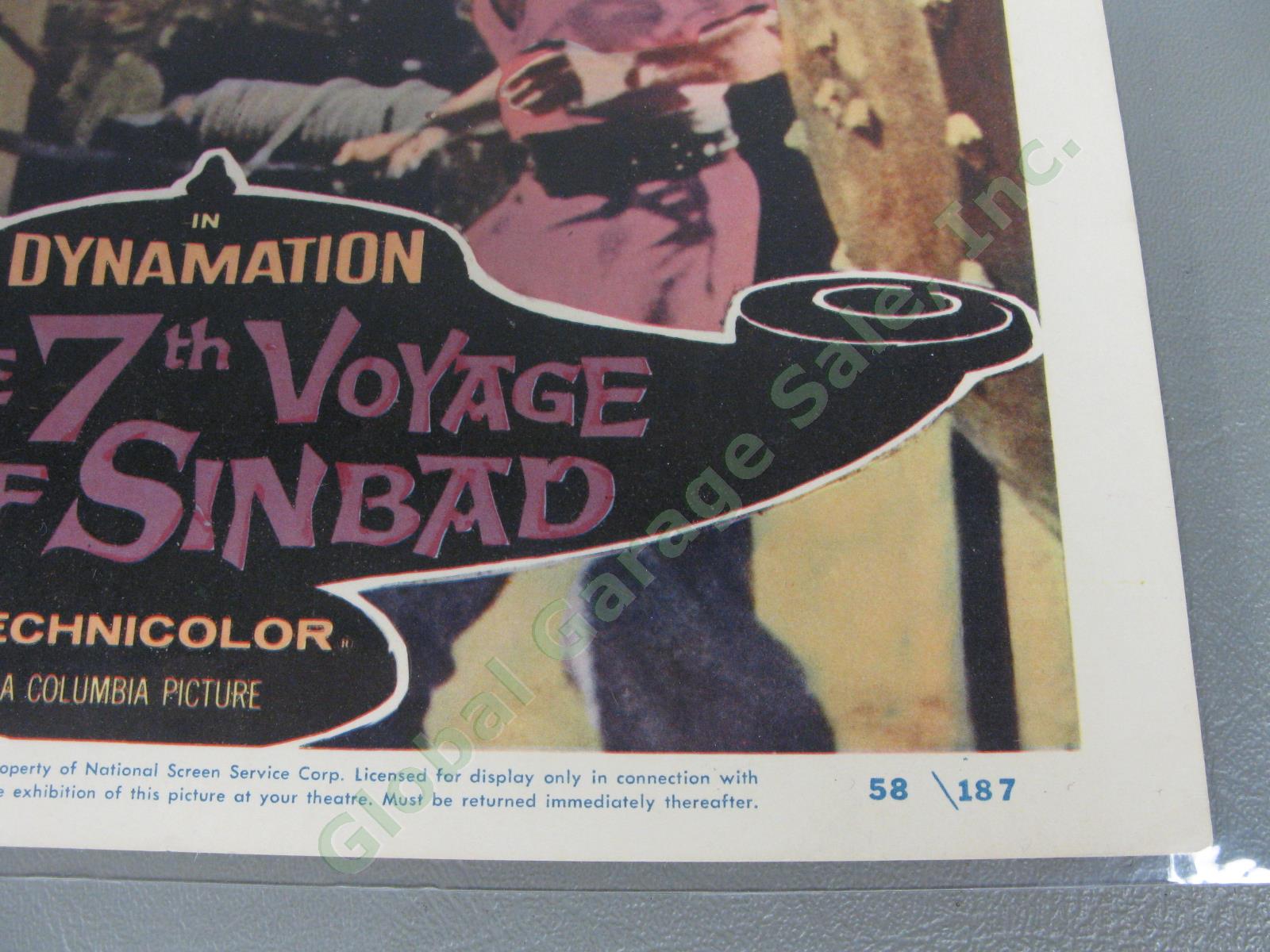 Original 1958 The 7th Voyage of Sinbad Lobby Title Card #6 11"x14" Kathryn Grant 2