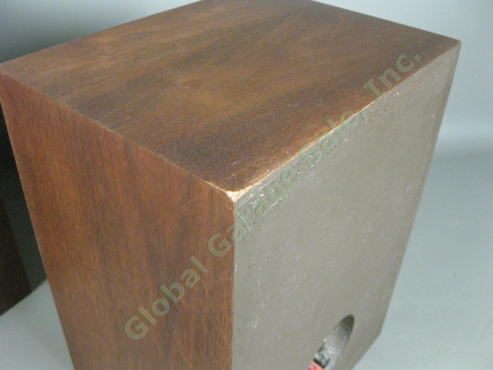 Vintage Pair EPI Epicure M50 Walnut Cabinet Bookshelf Speakers + Stands 12973/4 13