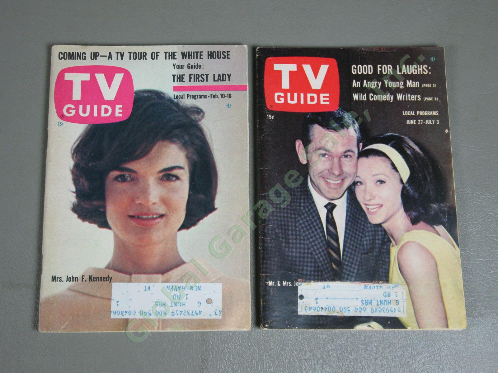 72 Vintage 1955-65 TV Guide LOT 1964 Beatles Ricky Nelson Fred Astaire Godfrey + 7