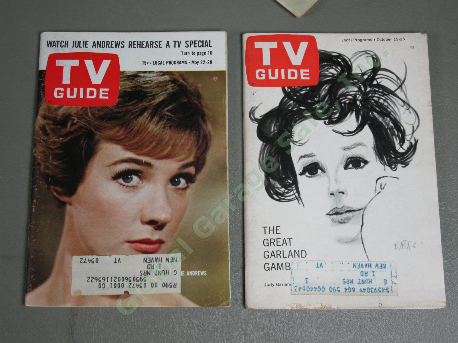 72 Vintage 1955-65 TV Guide LOT 1964 Beatles Ricky Nelson Fred Astaire Godfrey + 8