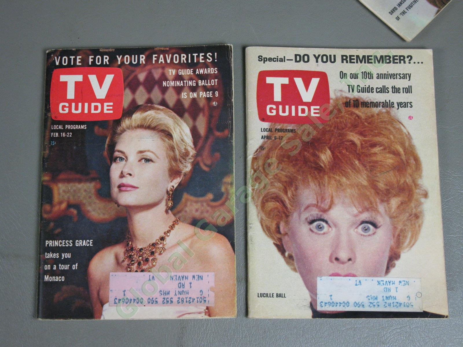 72 Vintage 1955-65 TV Guide LOT 1964 Beatles Ricky Nelson Fred Astaire Godfrey + 9