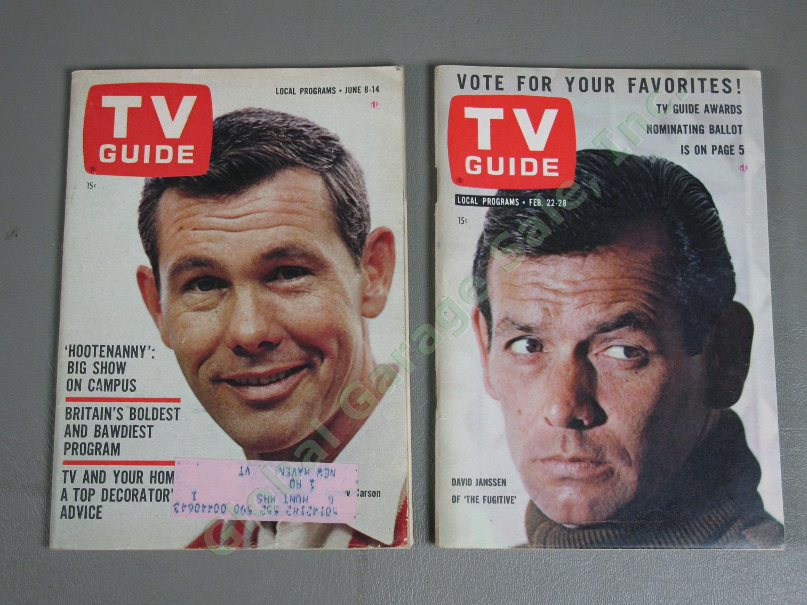 72 Vintage 1955-65 TV Guide LOT 1964 Beatles Ricky Nelson Fred Astaire Godfrey + 10