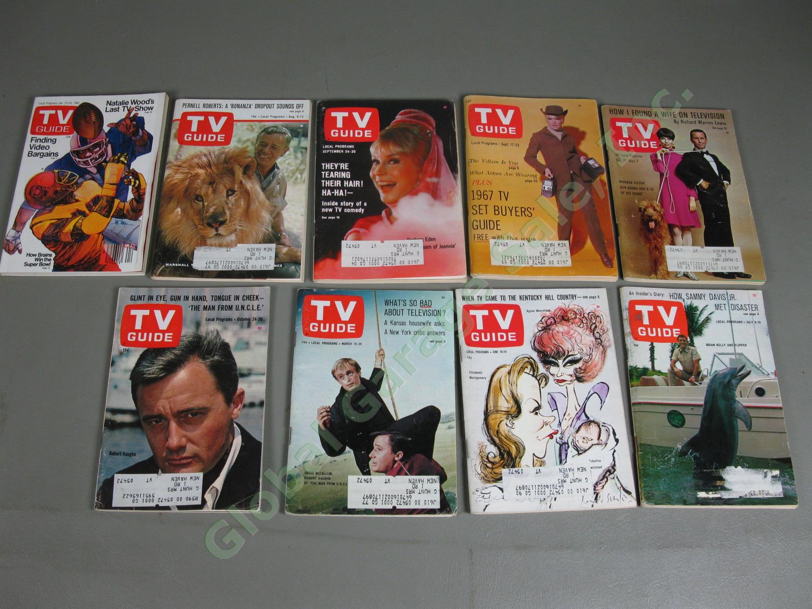 72 Vintage 1955-65 TV Guide LOT 1964 Beatles Ricky Nelson Fred Astaire Godfrey + 14