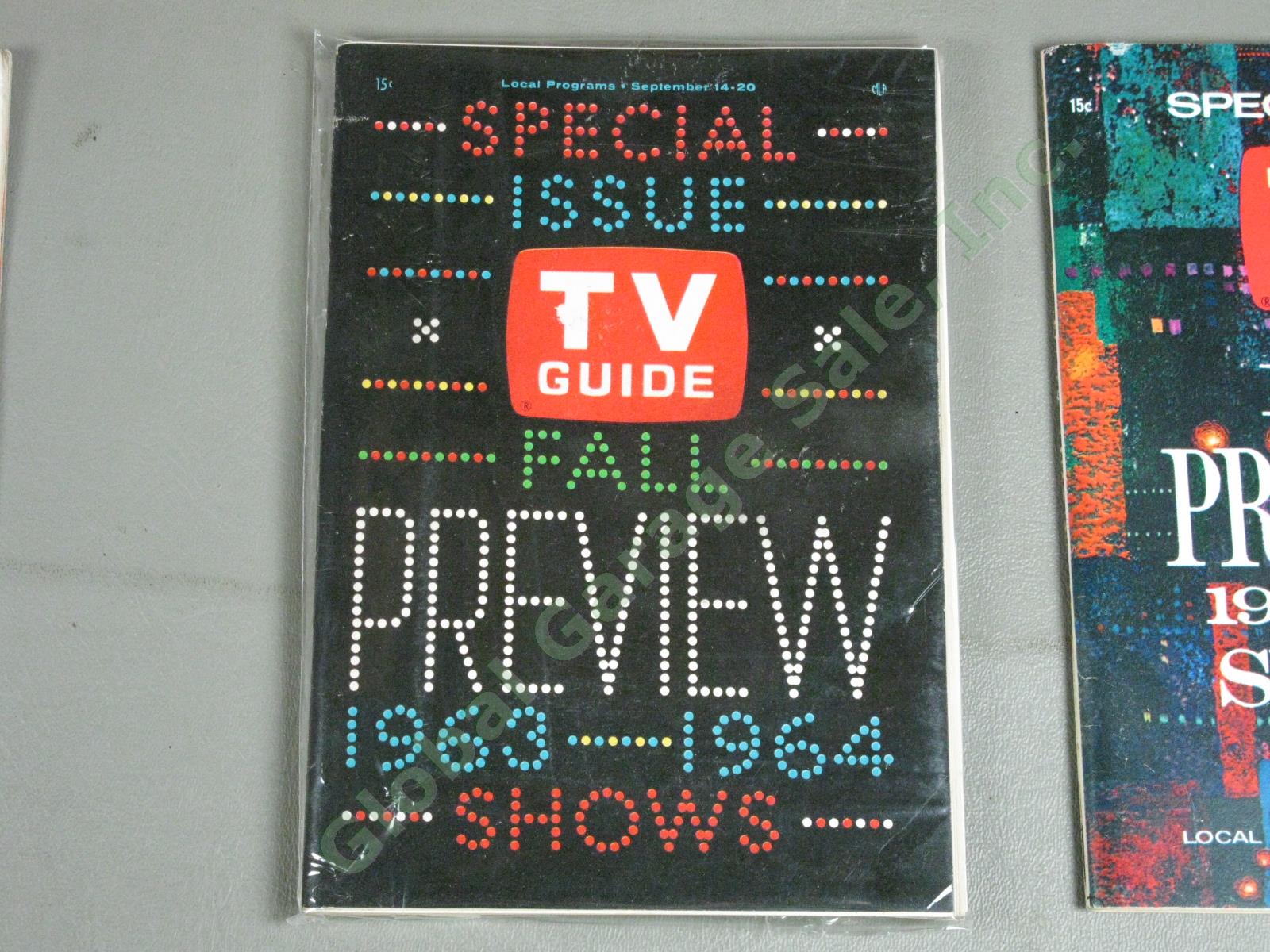 29 Vtg 1950s-90s Fall Preview TV Guide Show LOT Special Issue 1963-64 Edition NR 2