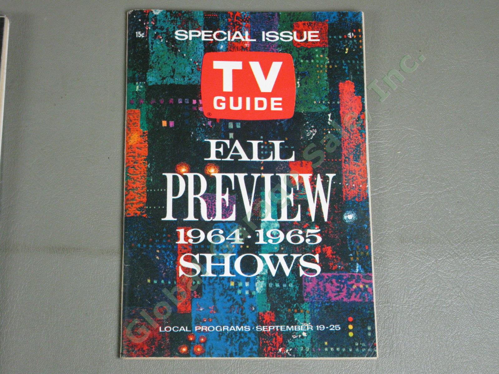 29 Vtg 1950s-90s Fall Preview TV Guide Show LOT Special Issue 1963-64 Edition NR 3