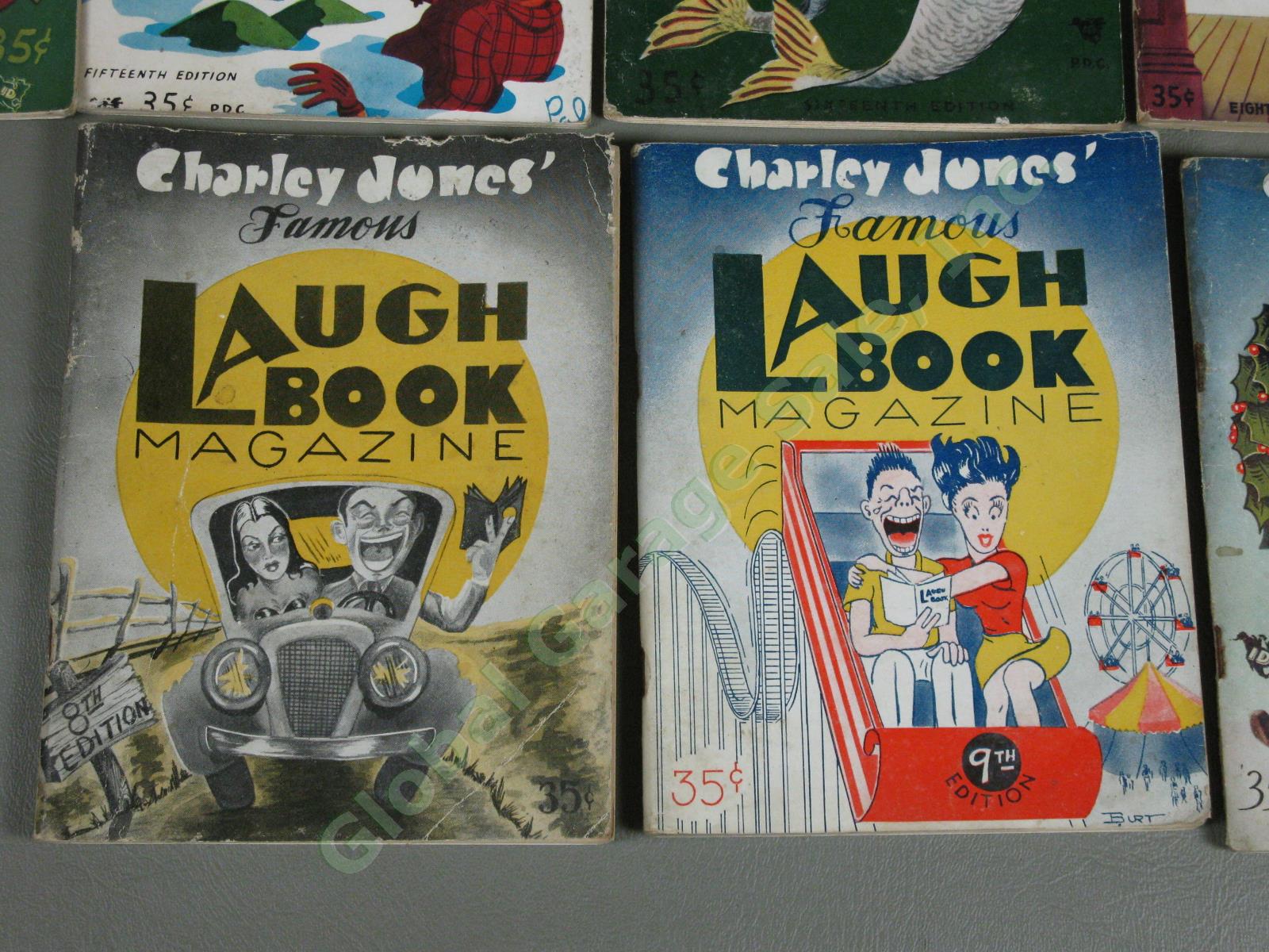 22 Vintage 1947-1950 Charley Jones Laugh Book Magazines Lot Risque Adult Humor 1