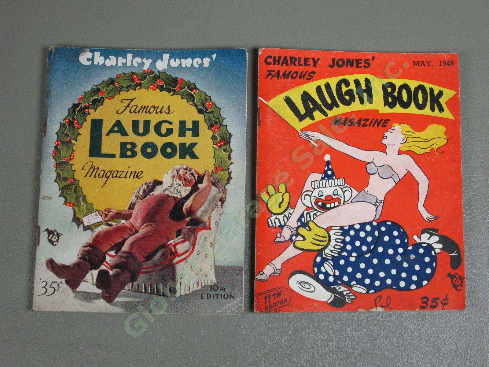 22 Vintage 1947-1950 Charley Jones Laugh Book Magazines Lot Risque Adult Humor 2