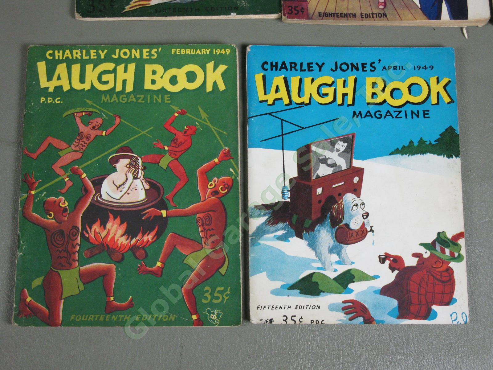 22 Vintage 1947-1950 Charley Jones Laugh Book Magazines Lot Risque Adult Humor 3