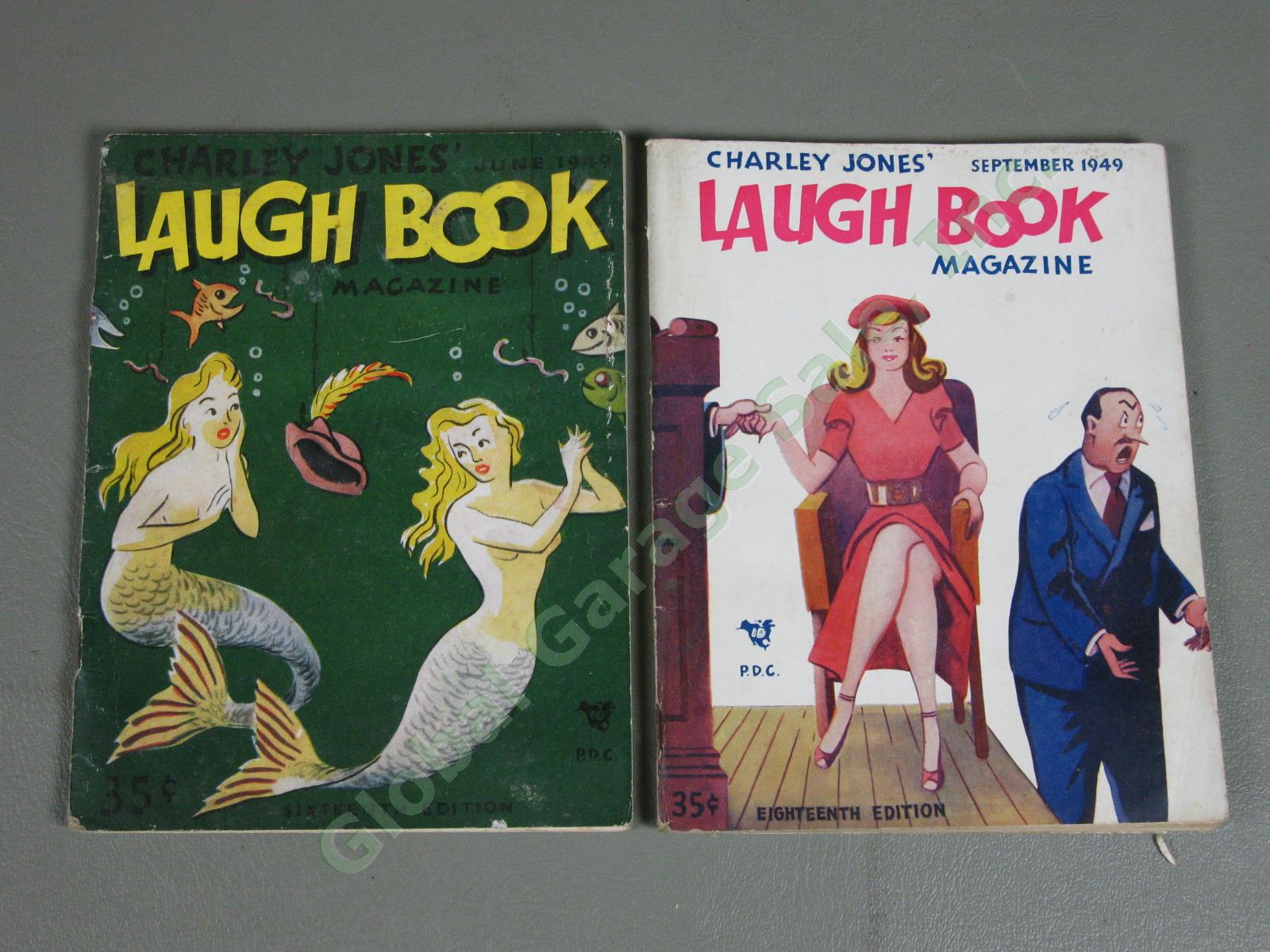 22 Vintage 1947-1950 Charley Jones Laugh Book Magazines Lot Risque Adult Humor 4
