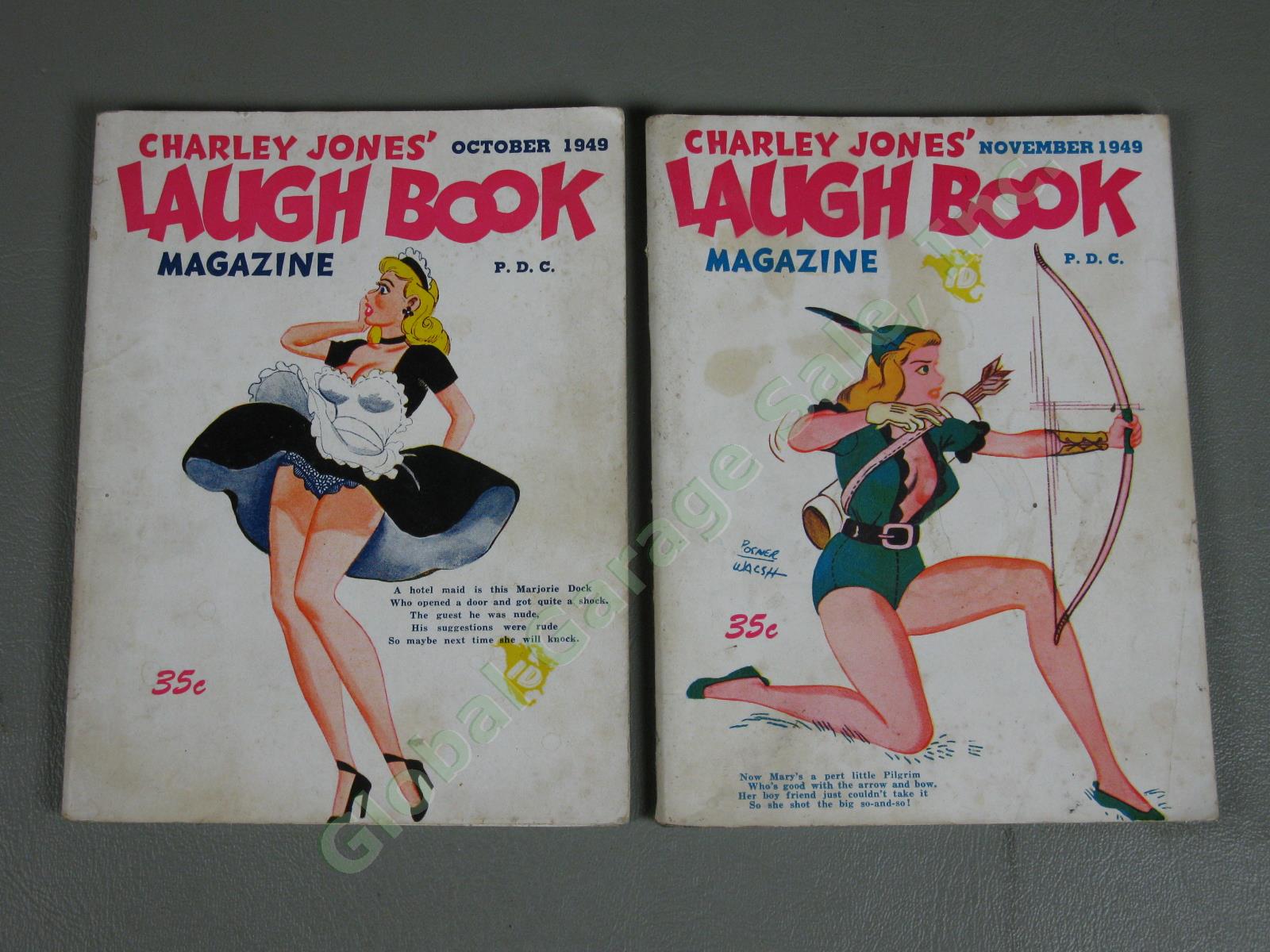 22 Vintage 1947-1950 Charley Jones Laugh Book Magazines Lot Risque Adult Humor 5