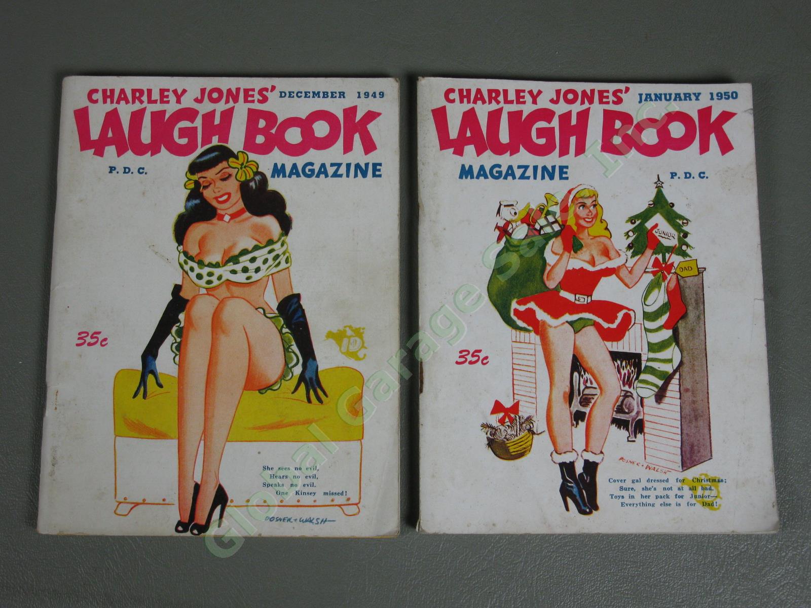 22 Vintage 1947-1950 Charley Jones Laugh Book Magazines Lot Risque Adult Humor 6