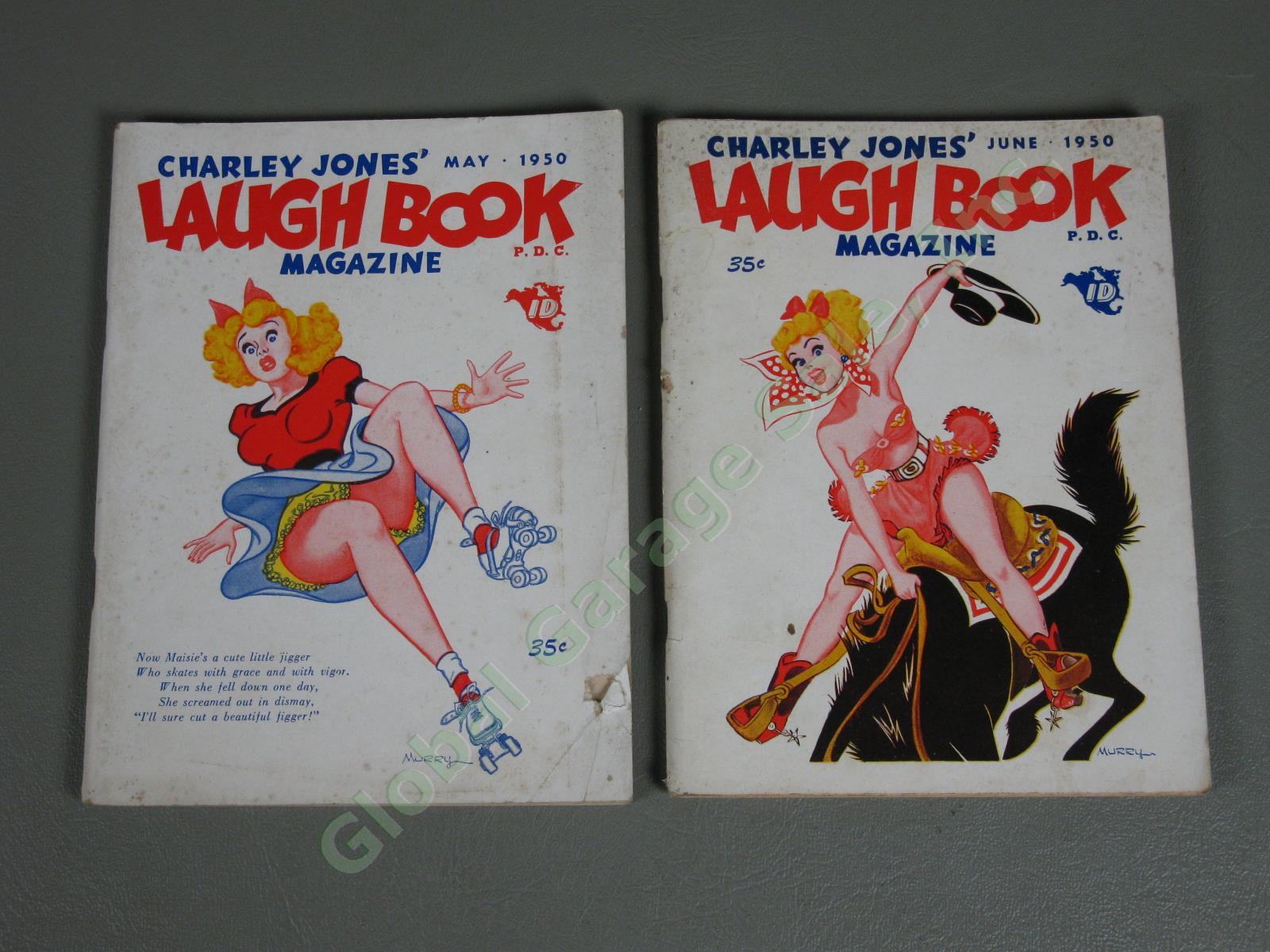 22 Vintage 1947-1950 Charley Jones Laugh Book Magazines Lot Risque Adult Humor 8