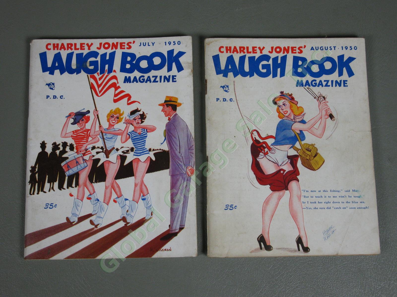 22 Vintage 1947-1950 Charley Jones Laugh Book Magazines Lot Risque Adult Humor 9