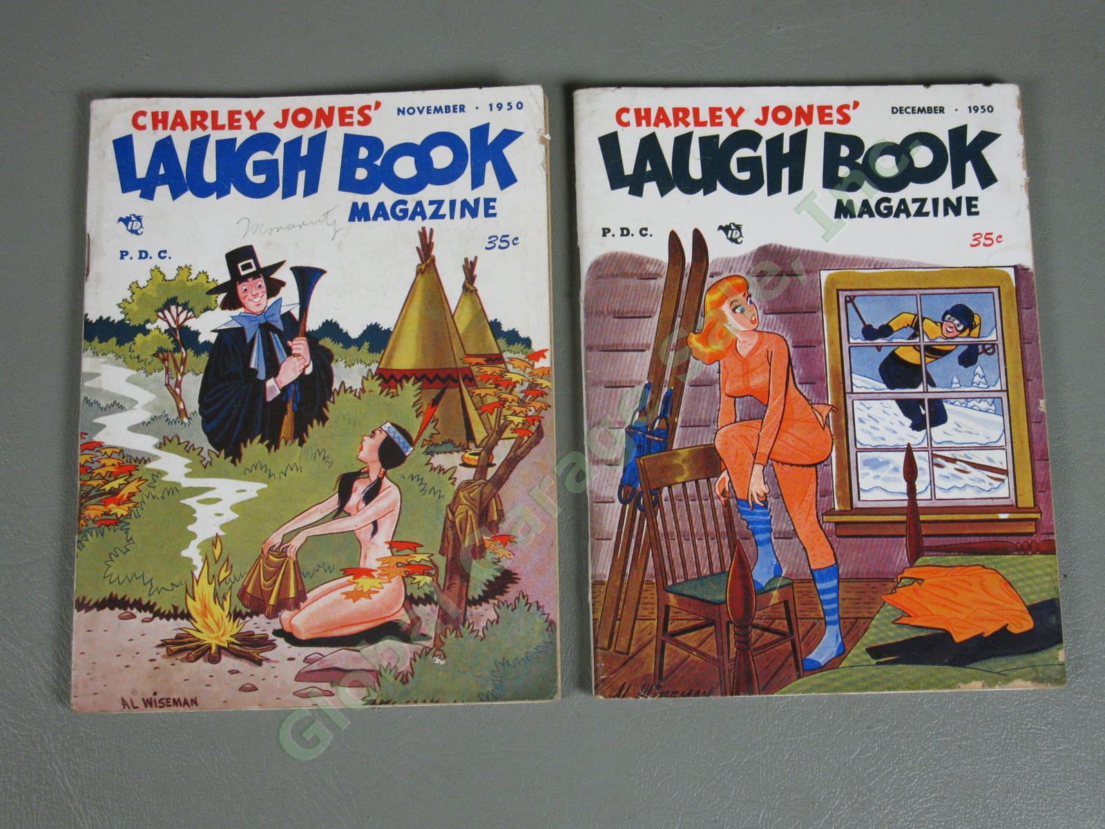 22 Vintage 1947-1950 Charley Jones Laugh Book Magazines Lot Risque Adult Humor 11