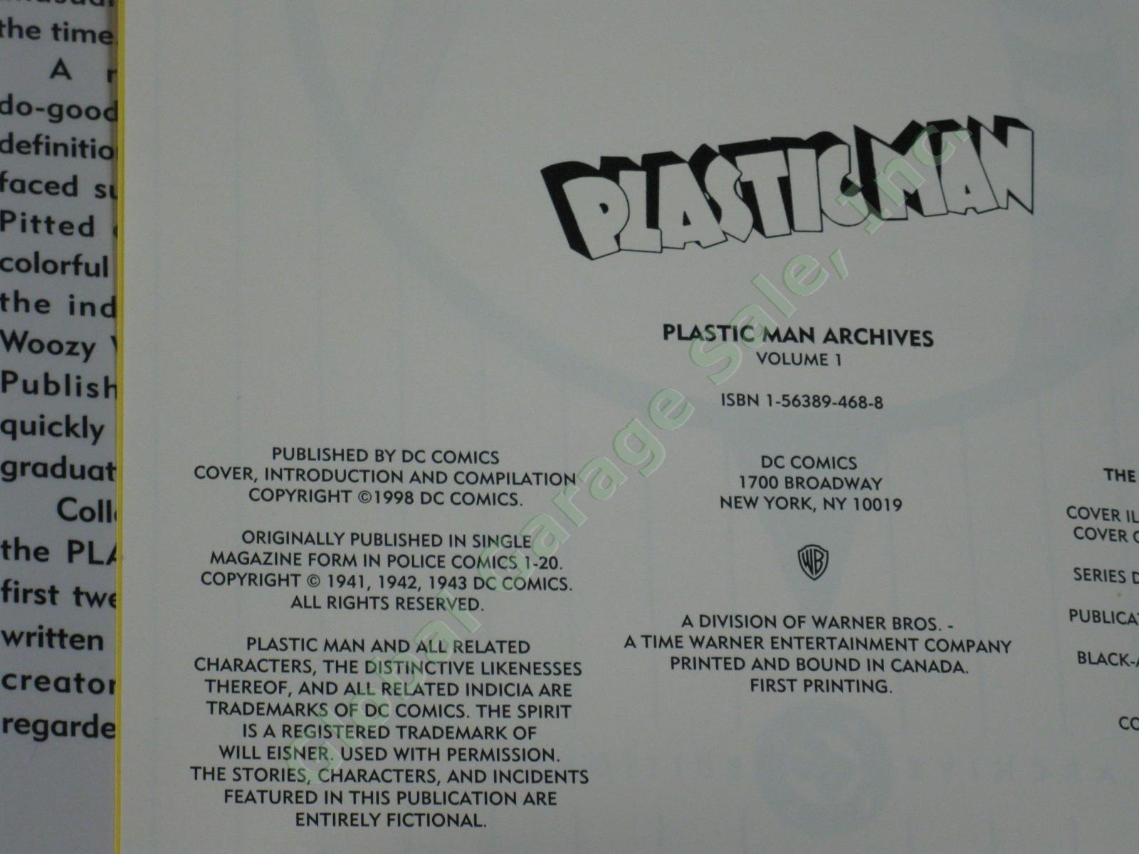 NEW DC Archives Plastic Man Volumes 1-8 Complete Comic Book Set Jack Cole MINT 5