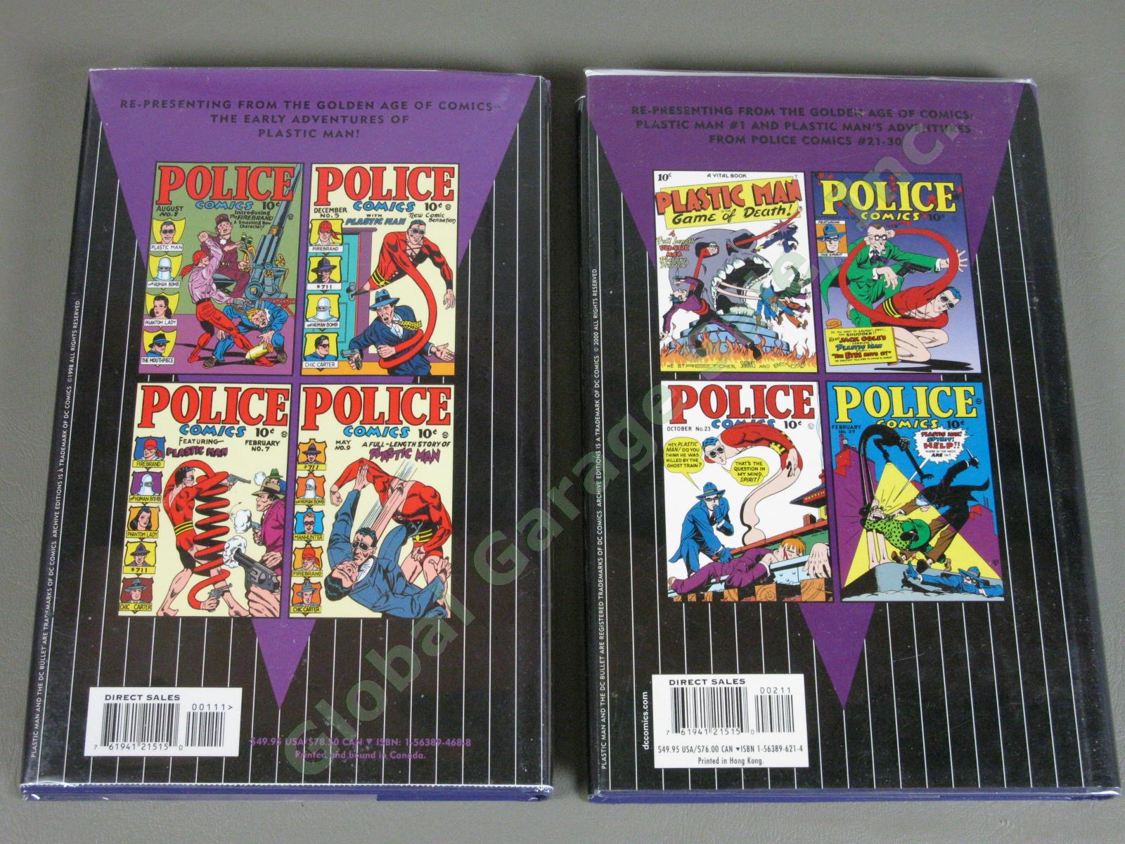 NEW DC Archives Plastic Man Volumes 1-8 Complete Comic Book Set Jack Cole MINT 6