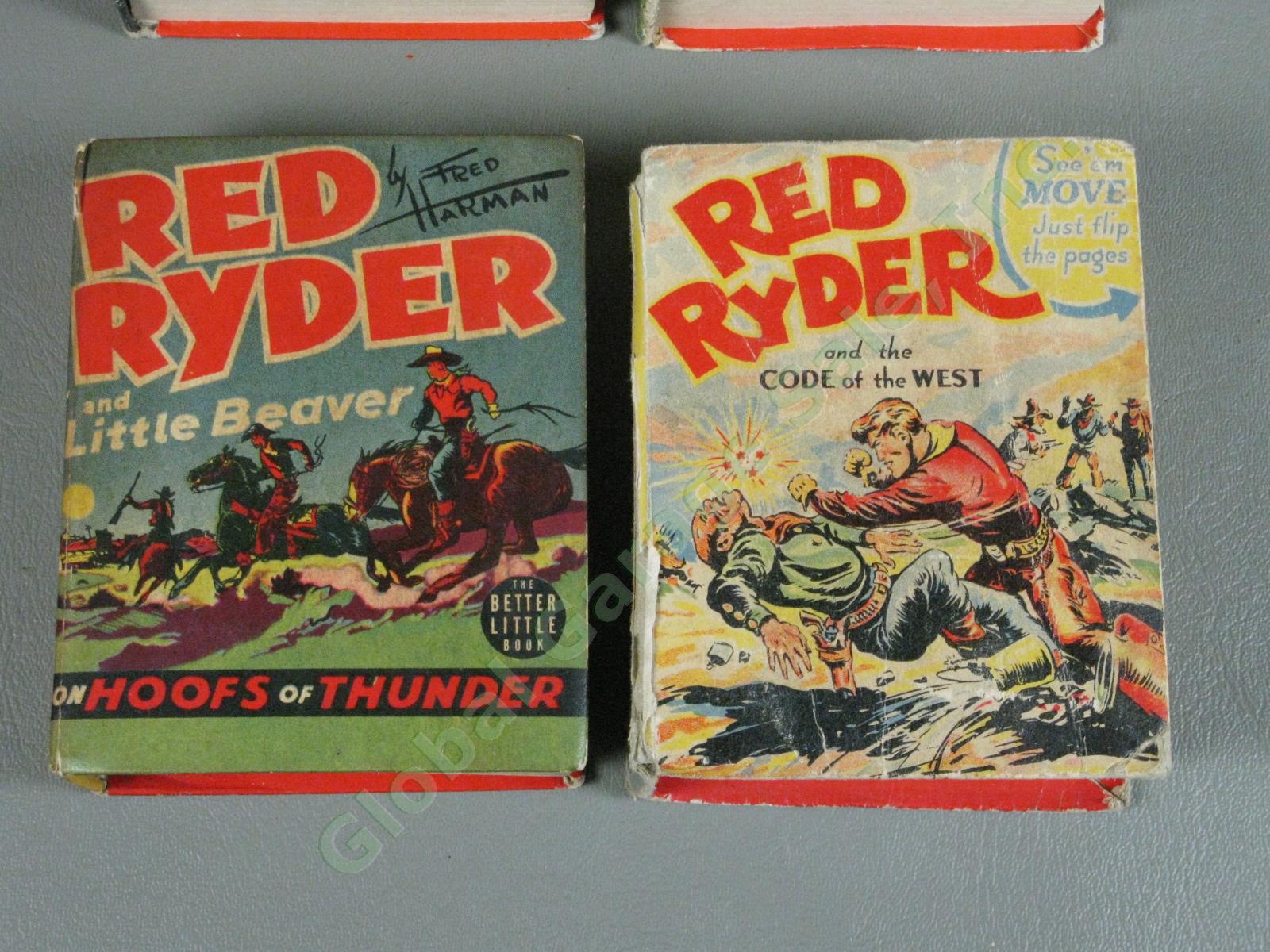 20 Western Big/Better Little Book Lot Lone Ranger Red Ryder Buck Jones Tom Mix 4